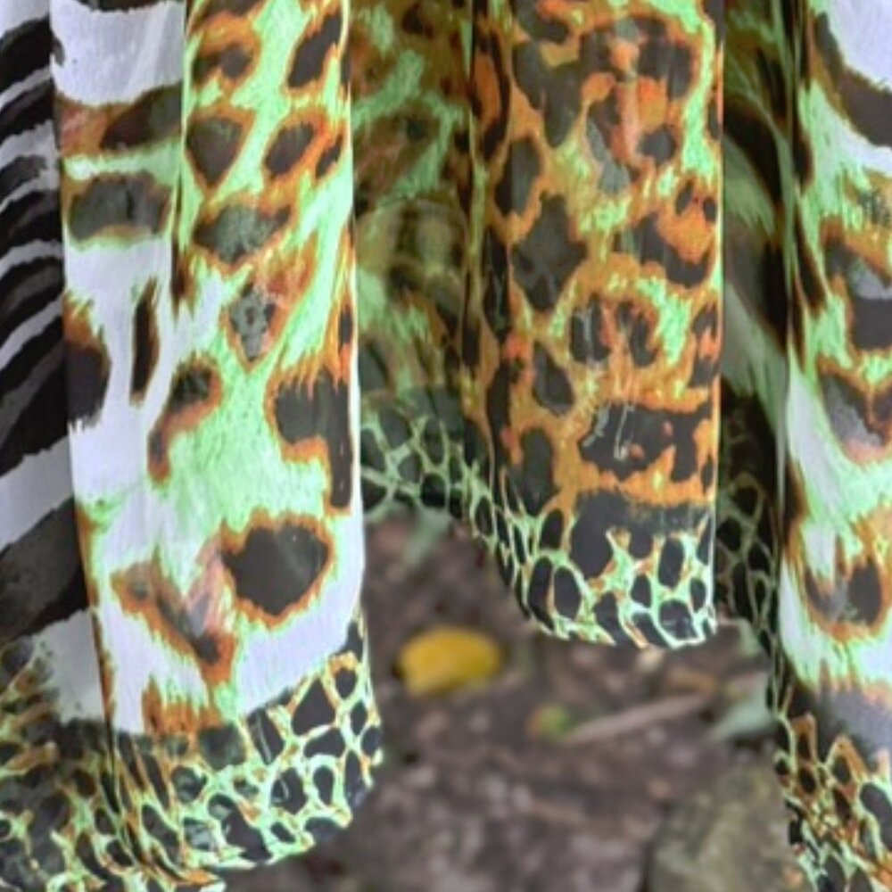 La Moda Animal Print Beaded Kaftan – O/S - Picture 8 of 8